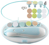 Baby Nail Trimmer Electric, Safe Baby Nail File, Baby Nail Clippers with Light and 6 Grinding Pads for Newborn Infant Toddler or Adults Toes and Fingernails, Kids Nail Care, Polish and Trim