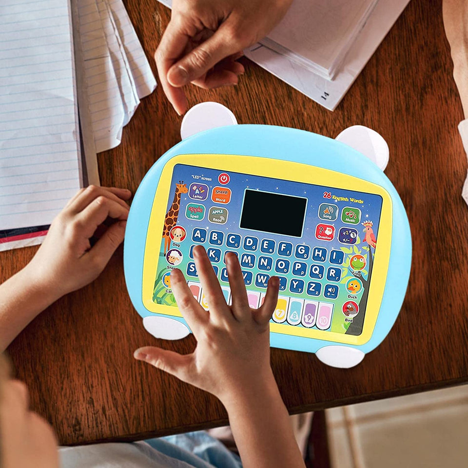 Learning Tablet for Kids | Multifunctional Learning Pad with LED Screen - Educational Toy, Learn Alphabet, Numbers, Word, Music, Math - Early Development Electronic Activity Game