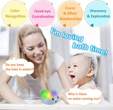 Baby Bath Toys, Light Up Baby Pool Toy with LED Light Whale Spray Water Toy for Toddlers Kids, Induction Sprinkler Bathtub Toys Bathroom Shower Swimming Pool Outdoor Water Toy