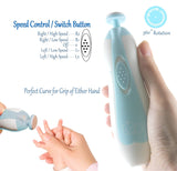 Baby Nail Trimmer Electric, Safe Baby Nail File, Baby Nail Clippers with Light and 6 Grinding Pads for Newborn Infant Toddler or Adults Toes and Fingernails, Kids Nail Care, Polish and Trim