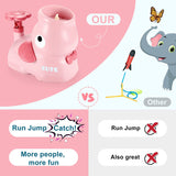 Outdoor Toys for 3+ Year Old Children: Elephant Butterfly Catching Game - Stomp Flying Disc Launcher , Outside Toys Kids Ages 4-8 Yard Games - Summer Toy 3 4 5 6 7 8 Boys Girl Birthday Fun Gifts Idea