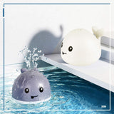 Baby Bath Toys, Light Up Baby Pool Toy with LED Light Whale Spray Water Toy for Toddlers Kids, Induction Sprinkler Bathtub Toys Bathroom Shower Swimming Pool Outdoor Water Toy