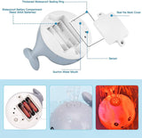 Baby Bath Toys, Light Up Baby Pool Toy with LED Light Whale Spray Water Toy for Toddlers Kids, Induction Sprinkler Bathtub Toys Bathroom Shower Swimming Pool Outdoor Water Toy