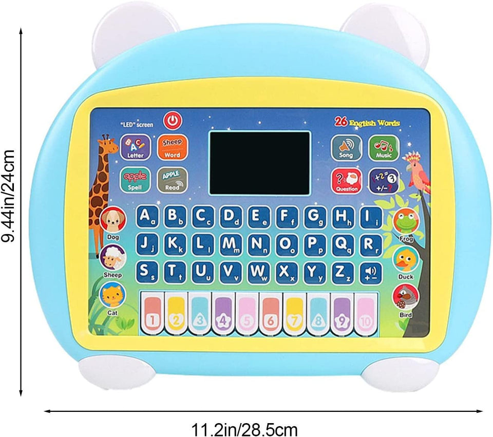 Learning Tablet for Kids | Multifunctional Learning Pad with LED Screen - Educational Toy, Learn Alphabet, Numbers, Word, Music, Math - Early Development Electronic Activity Game