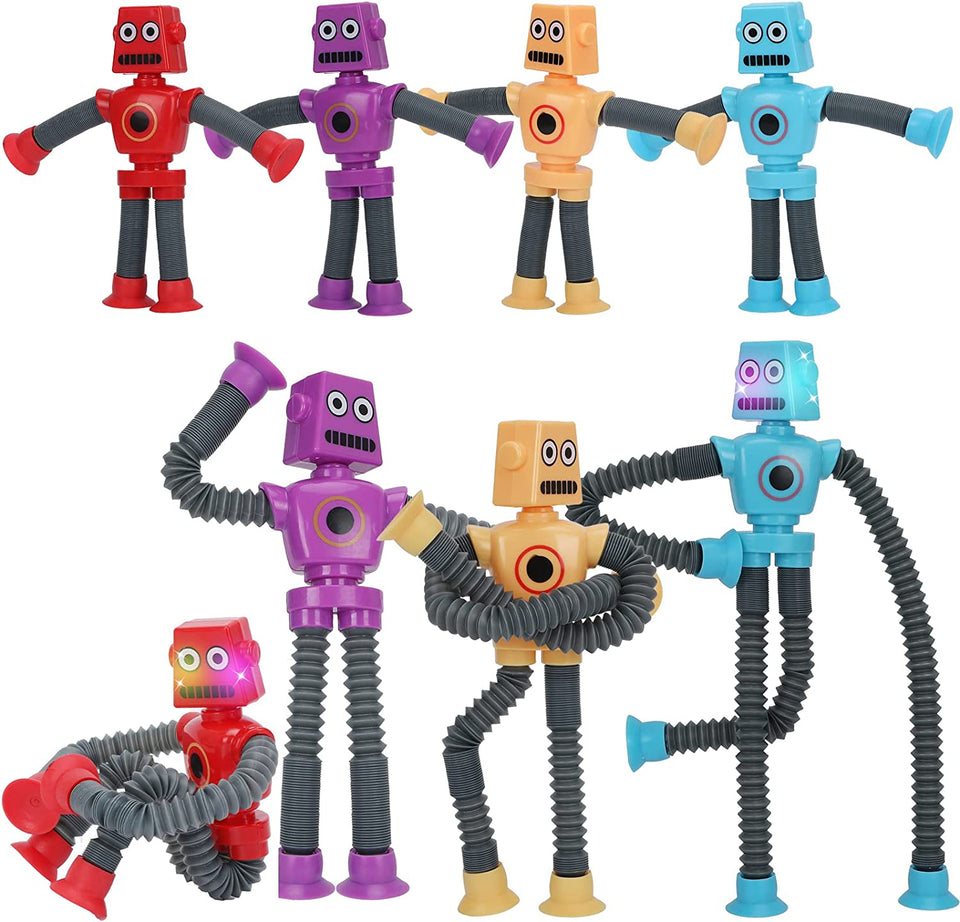 Pop Tubes, Robotics Fidget Tubes Sensory Toys Pack, Toddler Sensory Toys Imaginative Play & Stimulating Creative Learning