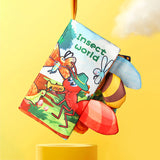 Baby Books Toys, Touch and Feel Crinkle Cloth Books for Babies, Infants & Toddler, Early Development Interactive Car & Stroller Soft Toys Gifts for Boys & Girls -1 Book