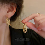S925 Circle Geometric Round Hoop Earrings