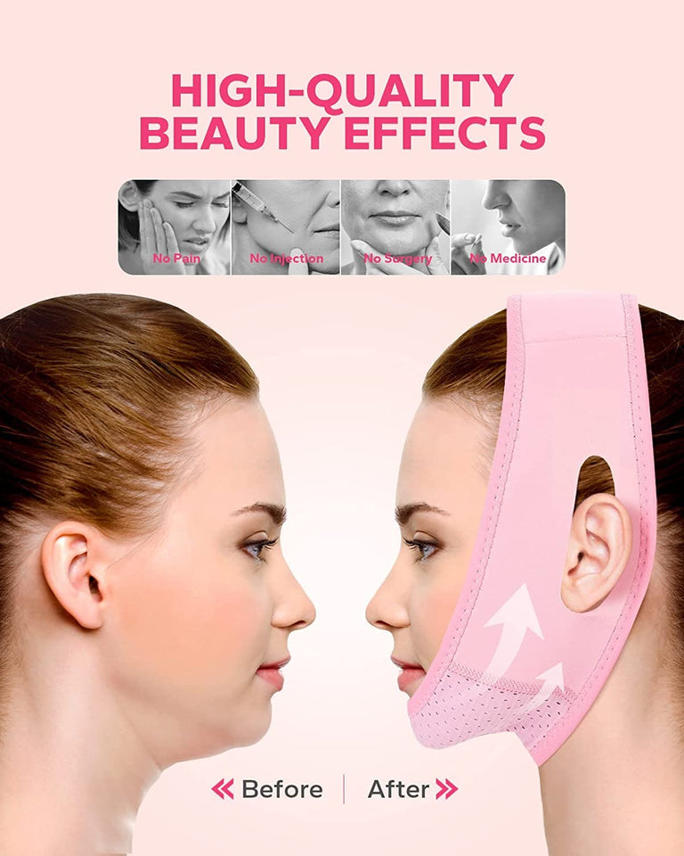 Reusable V Line Lifting Mask, Double Chin Reducer, Chin Strap, Face Belt, Lift and Tighten the Face to Prevent Sagging, Create a V Shaped Face Full of Vitality 1