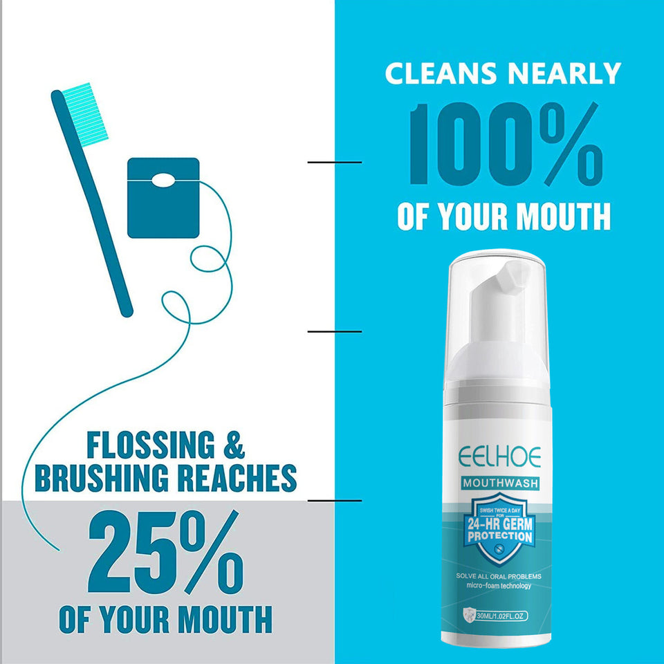 Tooth Cleansing Mousse Press Clean Teeth, Remove Yellow Teeth, Smoke Stains, Prevent Cavity, and Fresh Breath
