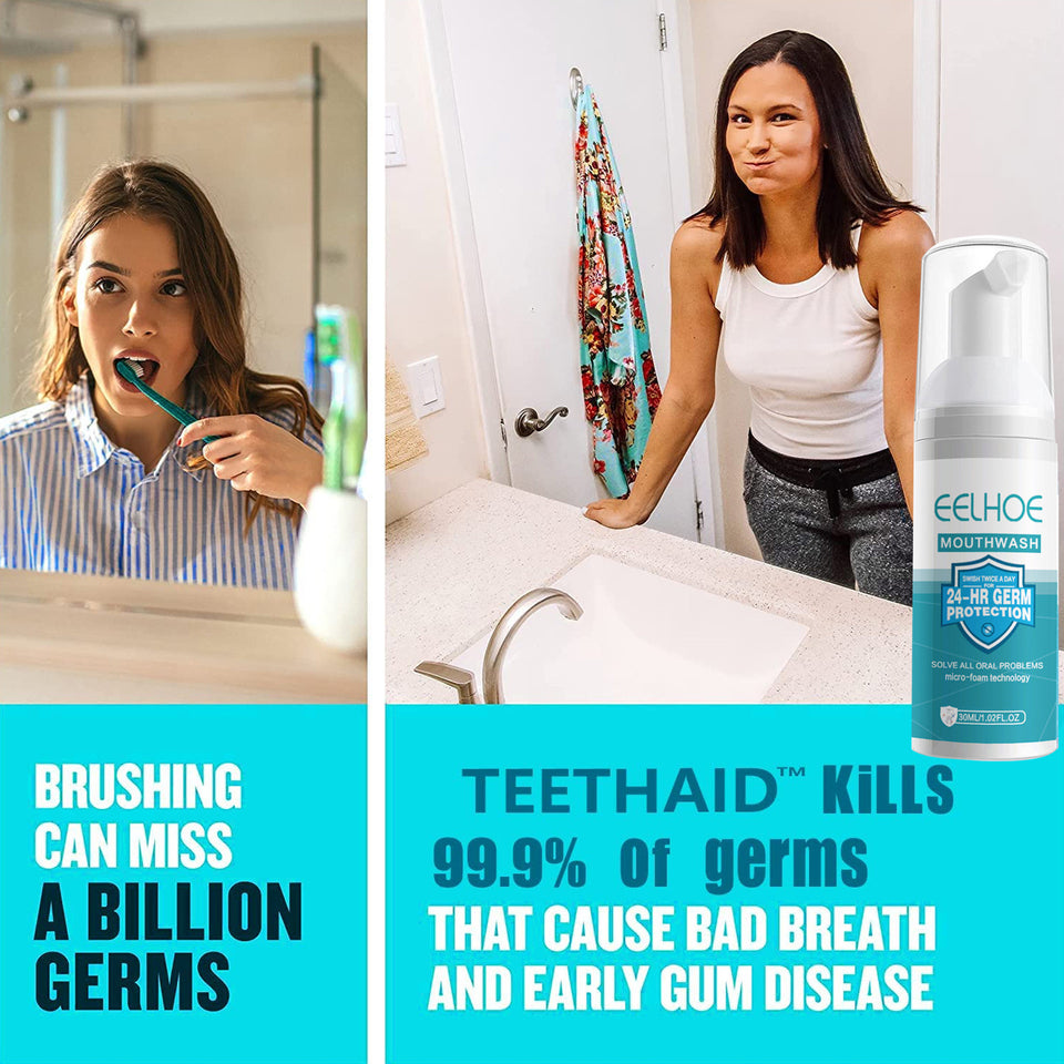 Tooth Cleansing Mousse Press Clean Teeth, Remove Yellow Teeth, Smoke Stains, Prevent Cavity, and Fresh Breath