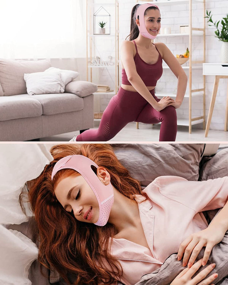 Reusable V Line Lifting Mask, Double Chin Reducer, Chin Strap, Face Belt, Lift and Tighten the Face to Prevent Sagging, Create a V Shaped Face Full of Vitality 1