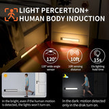 Under Counter Lights for Kitchen Motion Sensor, Under Cabinet Light for Kitchen, Dimmable Rechargeable 82 LED Motion Sensor Night Light for Bedroom,Wardrobe