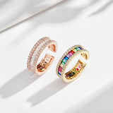 Rainbow Ring Adjustable Free Size Ethnic Style