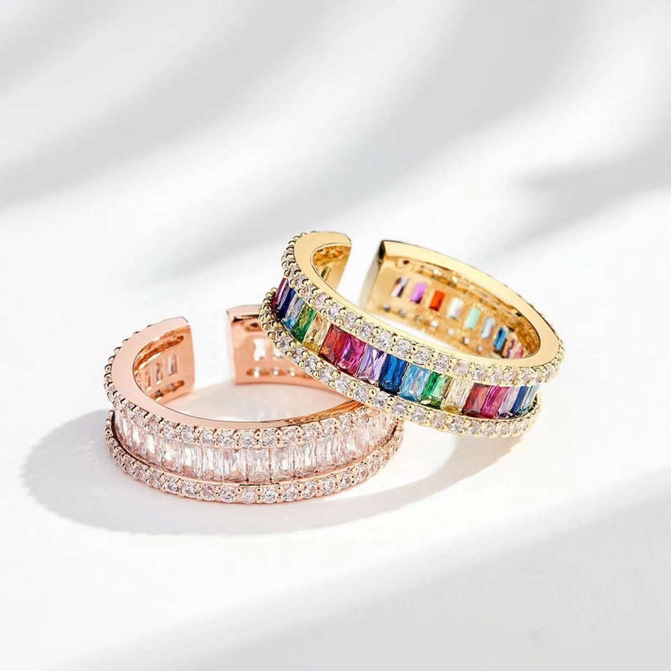 Rainbow Ring Adjustable Free Size Ethnic Style