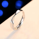 S925 Couple Ring Flexible Size Mobius Ring