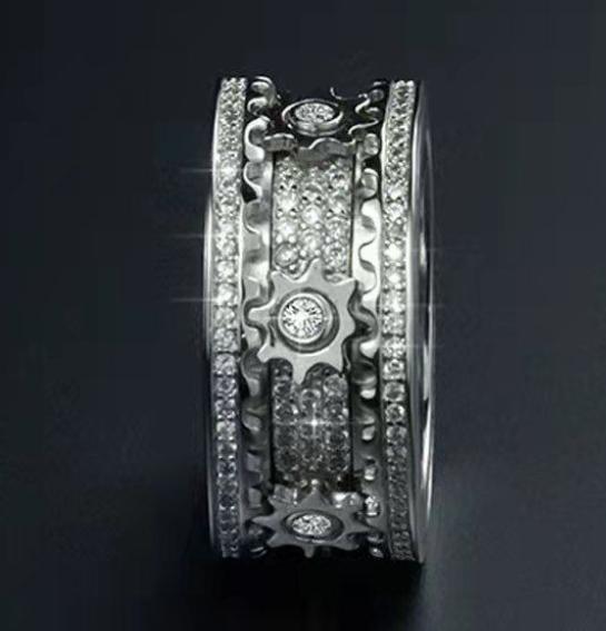 S925 Silver Ring Infinite Elements Zirconia