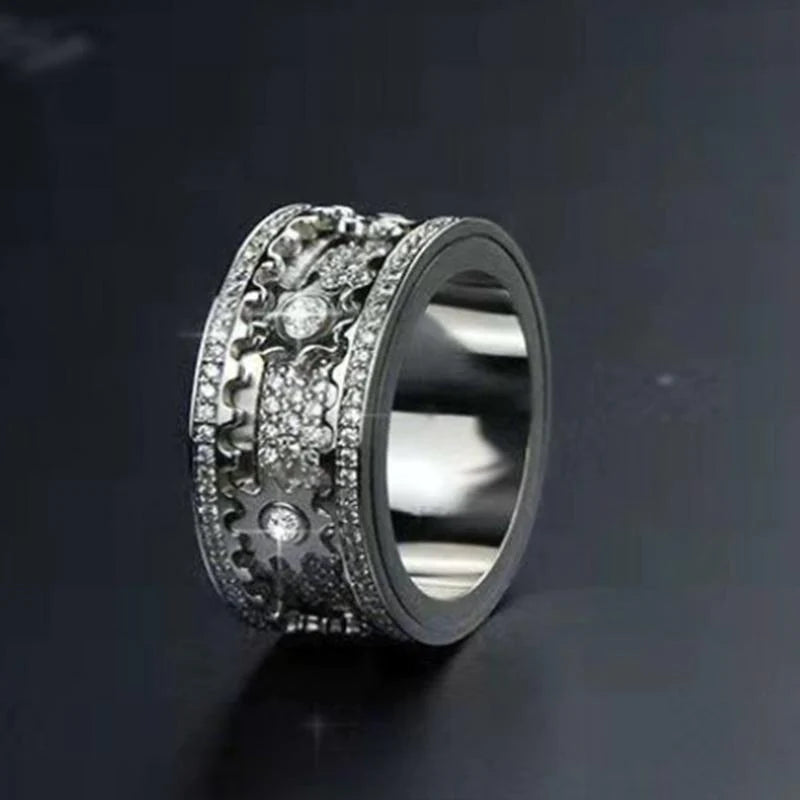 S925 Silver Ring Infinite Elements Zirconia