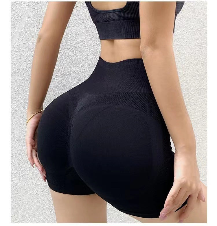 Seamless yoga pants female sports training tight ass running nude fitness (Buy ONE Get ONE Random color  )