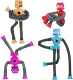 Pop Tubes, Robotics Fidget Tubes Sensory Toys Pack, Toddler Sensory Toys Imaginative Play & Stimulating Creative Learning