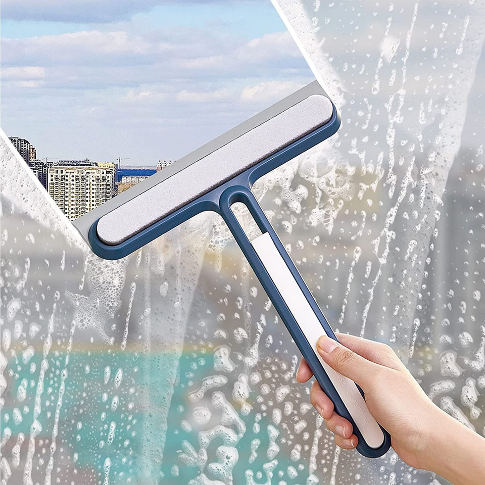 Multi-Functional Shower Squeegee, Household Cleaning Tools, Mirror Wiper, Glass Window Cleaner Squeegee, Apply to Tiles, Shower Doors, Bathroom, Mirrors, and Car Windows, Glass Doors