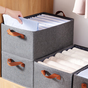 Washable Cationic Wardrobe Storage Box Clothes Socks Toy Snacks Sundries Organizer Multifunctional Cosmetics Folding Fabric Box