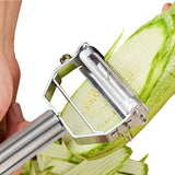 Peeler Stainless Steel Cutter Slicer with Cleaning Brush Pro for Carrot Potato Melon Gadget Vegetable Fruit