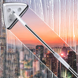 Triangle Glass Wiper Telescopic Rod Windows Cleaning Brush Window Cleaner Professional Household Window Cleaning Tool