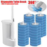 Soon Global Toilet Bowl Cleaners, Multi-Purpose Disposable Toilet Bowl Brush, Refill Compartment and 16 Toilet Bowl Cleaner Refills