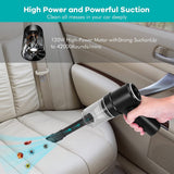 Portable Car Vacuum, Cordless Handheld Car Vacuum Cleaner, 150W Powerful Suction Small Car Vacuum Cleaner with USB, Folding Design, Mini Crevices Vacuum for Car Household Pet Hair Clean