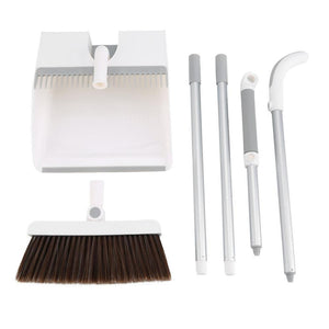 Broom and Dustpan/Broom with Dustpan Combo Set,Standing Dustpan Dust Pan with Long Handle for Home Kitchen Room Office Lobby Indoor Floor Cleaning Broom and Dustpan Set for Home