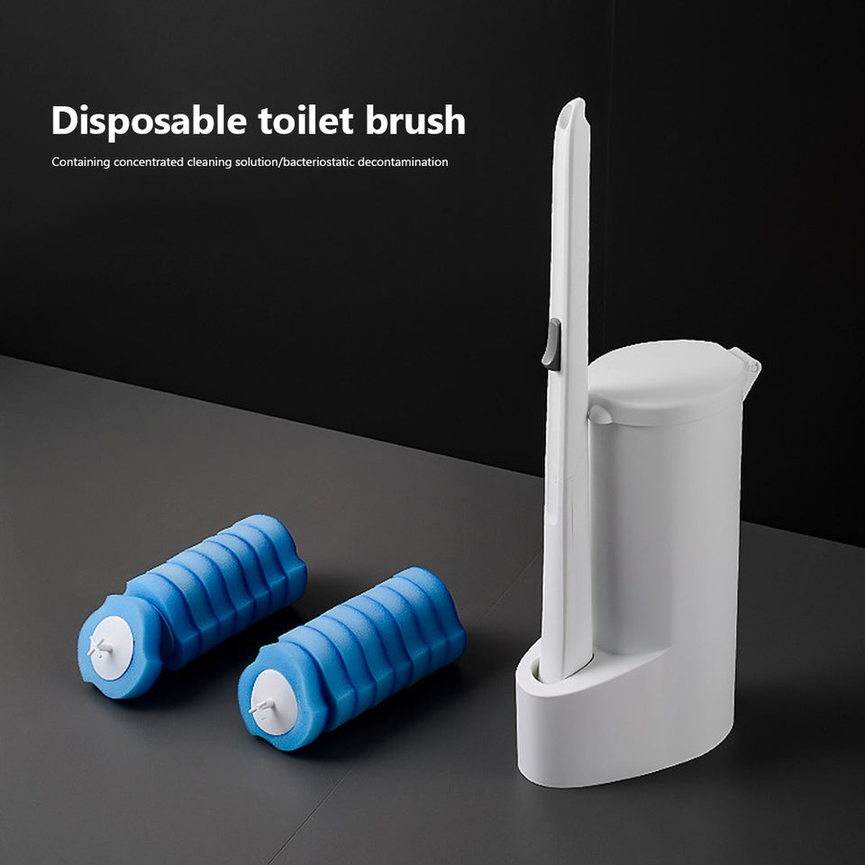 Soon Global Toilet Bowl Cleaners, Multi-Purpose Disposable Toilet Bowl Brush, Refill Compartment and 16 Toilet Bowl Cleaner Refills