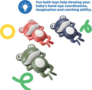 Toddler Turtle Bath Toys - Bath Time Toys - Turtle Toys for Kids, 6 Month or 1 Year Old Baby Girl or Boy Bath Tub Toys - Float, Swimming Turtle Bath Toy - Fun Infant Water Play Gift