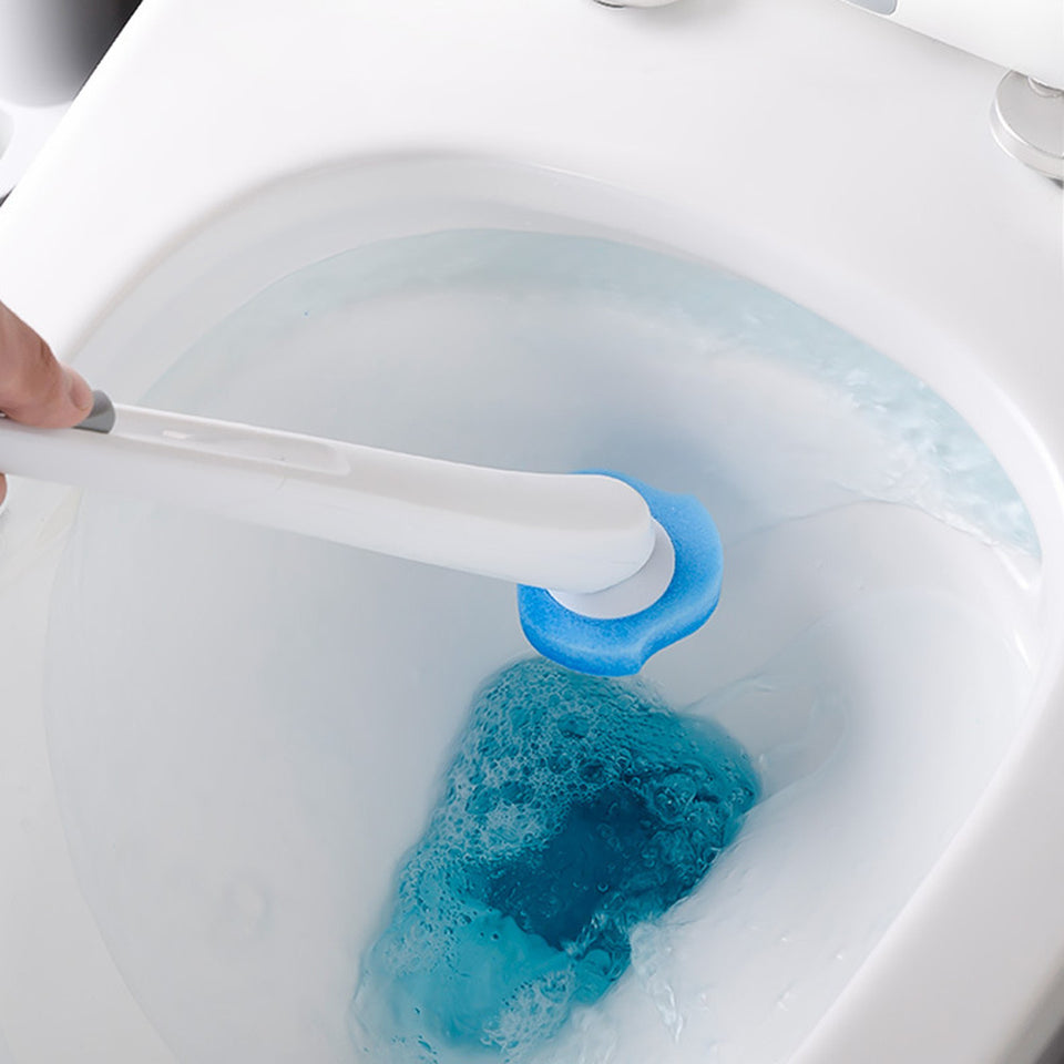 Soon Global Toilet Bowl Cleaners, Multi-Purpose Disposable Toilet Bowl Brush, Refill Compartment and 16 Toilet Bowl Cleaner Refills