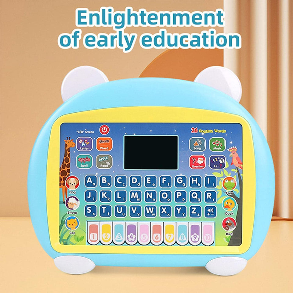 Learning Tablet for Kids | Multifunctional Learning Pad with LED Screen - Educational Toy, Learn Alphabet, Numbers, Word, Music, Math - Early Development Electronic Activity Game