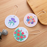 Round Cartoon Flowers, Wood Pulp, Cotton Sponge, Compressed Water Absorption, Wood Pulp, Cotton Brush, Kitchen Rag