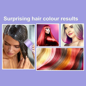 Hair Dye Brush Bottle | Hair dye bottle Comb bottle | Hair Coloring Dye Applicator Scalp Treatments Bottle | Applicator Bottle Root Comb Color Applicator Bottle with Graduated Scale for Hair