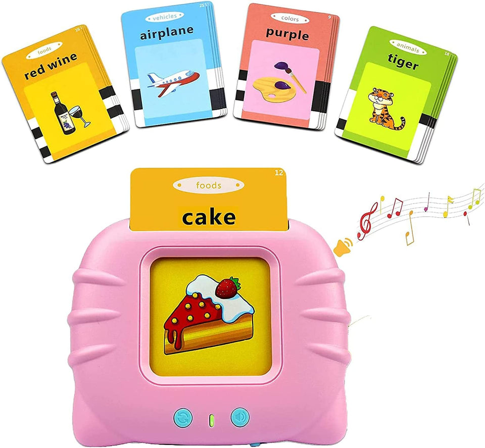 Talking Flash Cards Educational Toys - Talking Flashcards Learning Toys for Toddlers - Montessori Toys Flash Cards for Boys & Girls