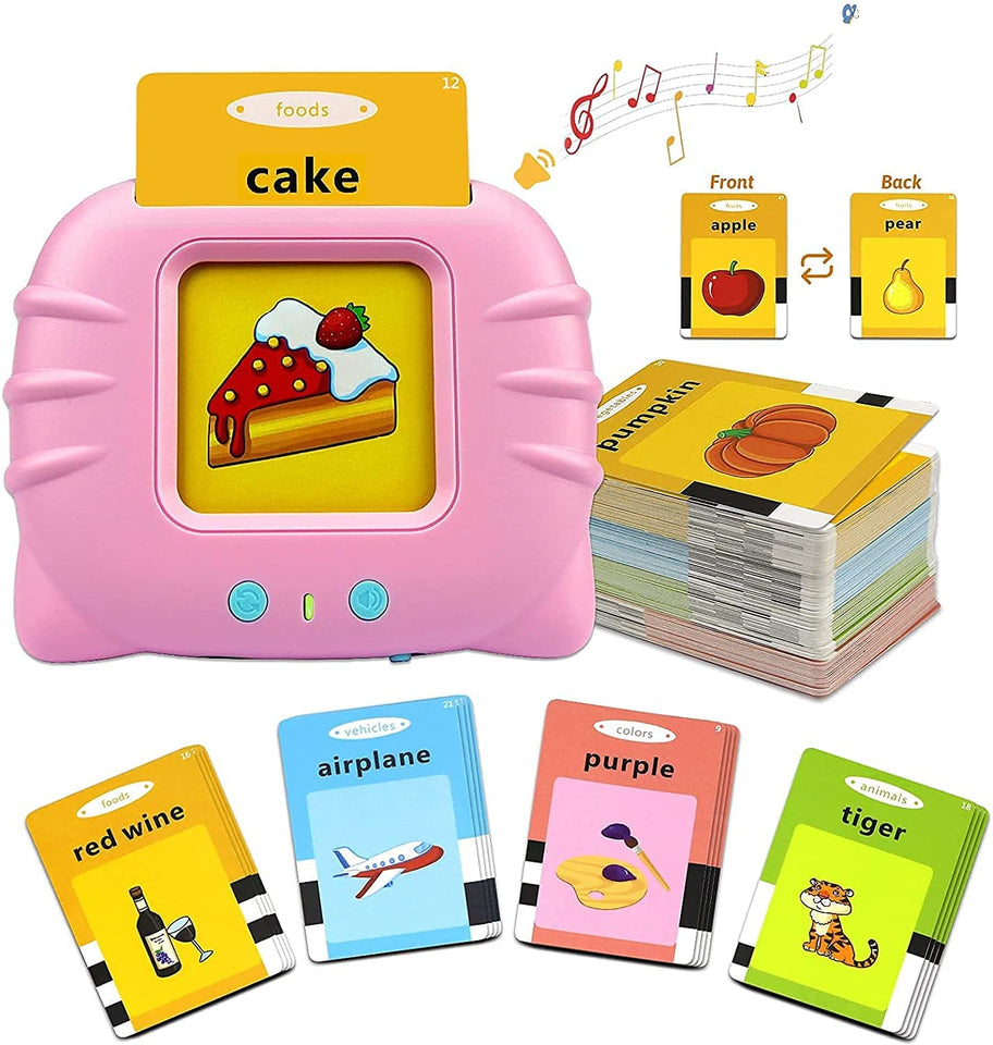 Talking Flash Cards Educational Toys - Talking Flashcards Learning Toys for Toddlers - Montessori Toys Flash Cards for Boys & Girls