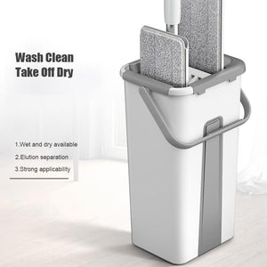 Mop magic Floor squeeze mop with bucket flat bucket rotating mop for wash floor house home cleaning cleaner easy