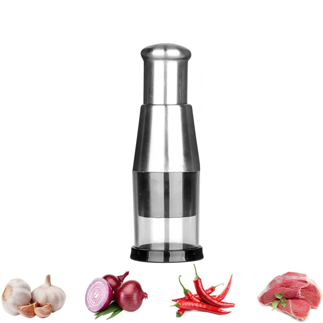 Pressed Garlic Chopper,Food Chopper,multifunctional Manual Onion Chopper Garlic Crusher ,licing Peppers and Onions (1PCS)