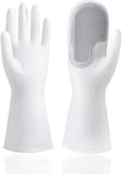 Silicone Foundation Brush Gloves Dishwashing Brush Non-Slip Heatproof Wear-Resistant Kitchen Cleaning Silicone Rubber Gloves