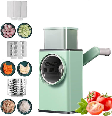 Rotary Cheese Grater,Upgraded Potato Slicer With Handle For Cheese Potato Hash Brown, Walnut, Nut, Carrot Garlic