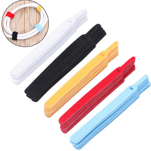 Reusable Cable Organizer Earphone Mouse Wire Winder Magic Nylon Stickers Cable Ties Gadget Adhesive Strap Fastener Tape