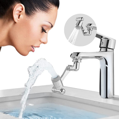 1080° Swivel Faucet-Extender Universal Sink-Water-Aerator - Mode Splash Filter Extension, Kitchen Bathroom Rotatable Spray Attachment, Multifunctional Robotic Arm -Washing Eye/Hair/Face