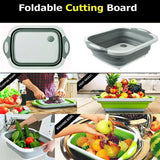 3-in-1 Collapsible Dish Tub Multifunctional Foldable Cutting Board for Washing, Cutting, and Chopping Collapsible Wash Basin