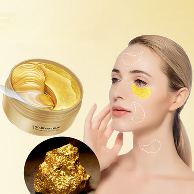 60pcs Under Eye Patches Golden Collagen Gel Mask Moisturizing Remove Dark Circles Anti Aging Wrinkle Hydrating Nourishing Pads