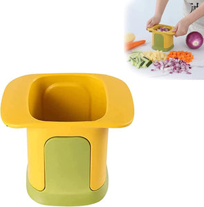 Multifunctional Vegetable Chopper Dicing & Slitting, Veggie Chopper Dicer With Container, New Hand Pressure Cucumber Carrot Potato Onion Chopper Dicer Slicer Cutter Tool