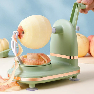 Upgraded Plastic Apple Peeler, Pear Peeler and Apple Slicer Corer with Stainless Steel Blades(one backup blade included)