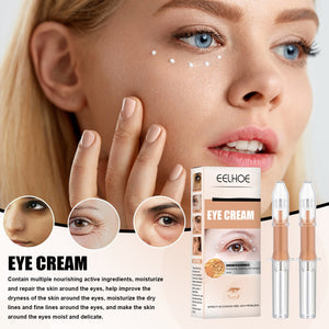 Face Hyaluronic Acid Ginseng Eye Cream Skin Care Anti-Puffiness Dark Circle Anti-Aging Moisturizing Whitening Eye Cream Serum