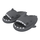Cute Cartoon Shark Slippers,Quick Drying Non-Slip Slodes, Bathroom Slippers Gym Slippers Soft Sole Open Toe House Slides for Men and Women